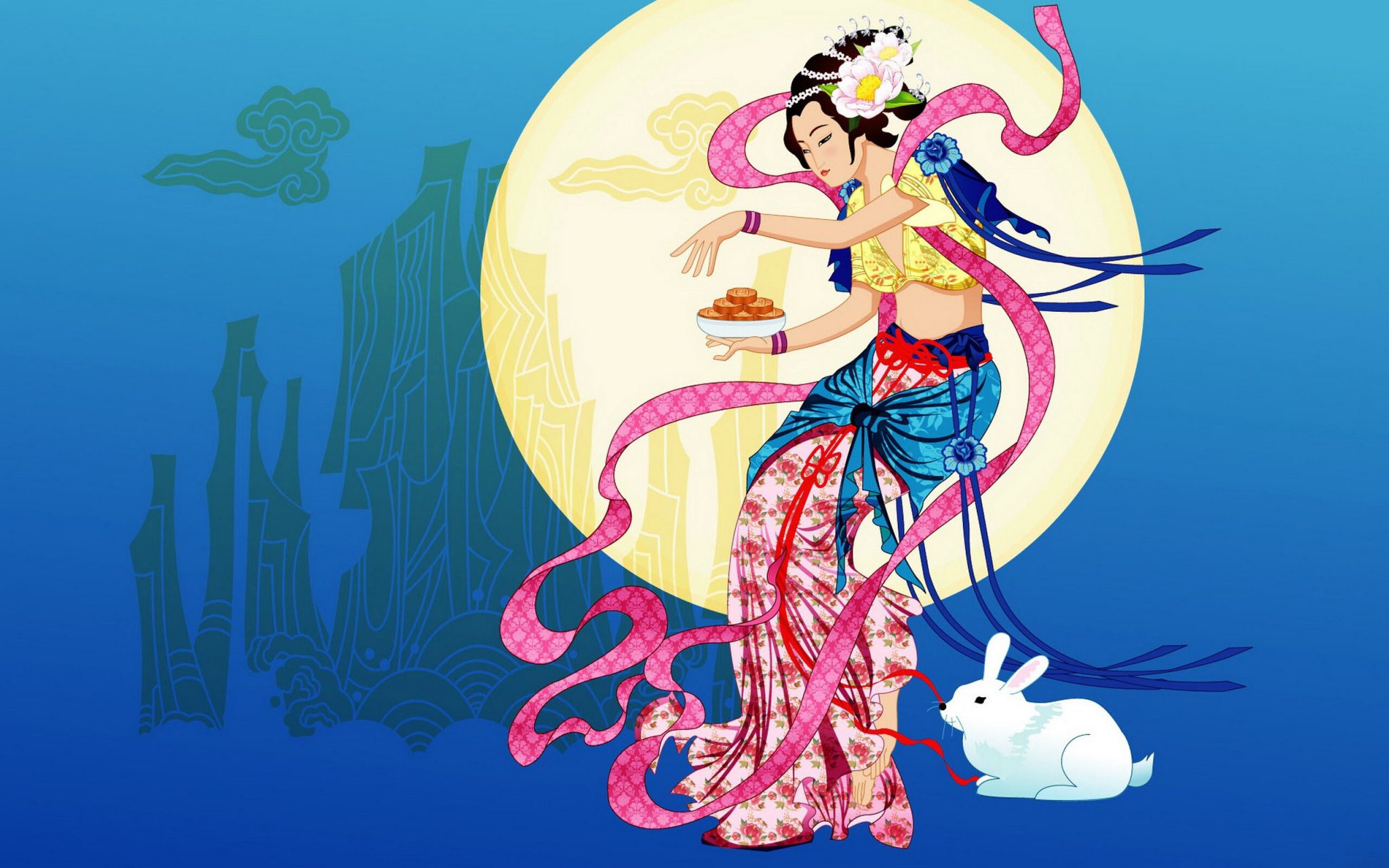 Chang-e from the chinese moon festival legend