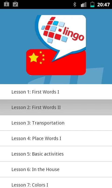 Learn chinese phrases app with L Lingo